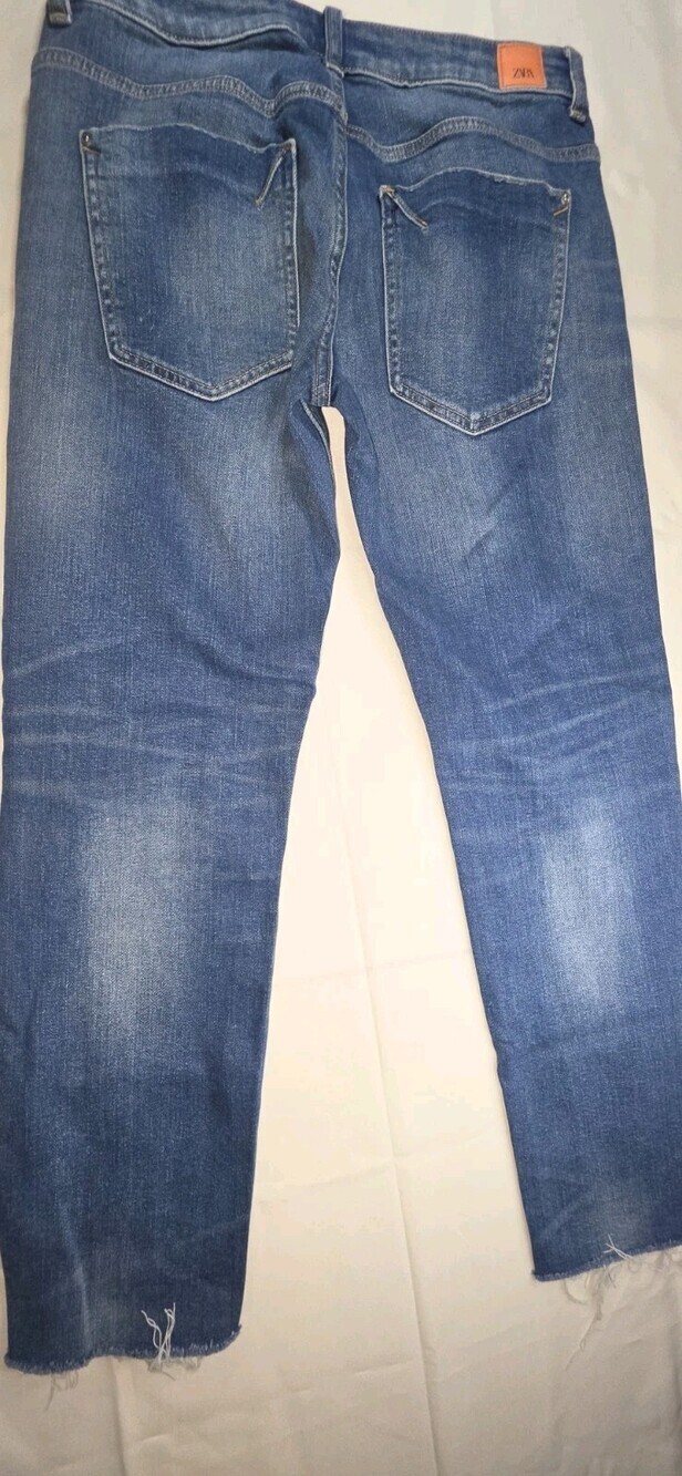 Zara Women's Blue Jeans Size 36 Sku 169 - Picture 7 of 8